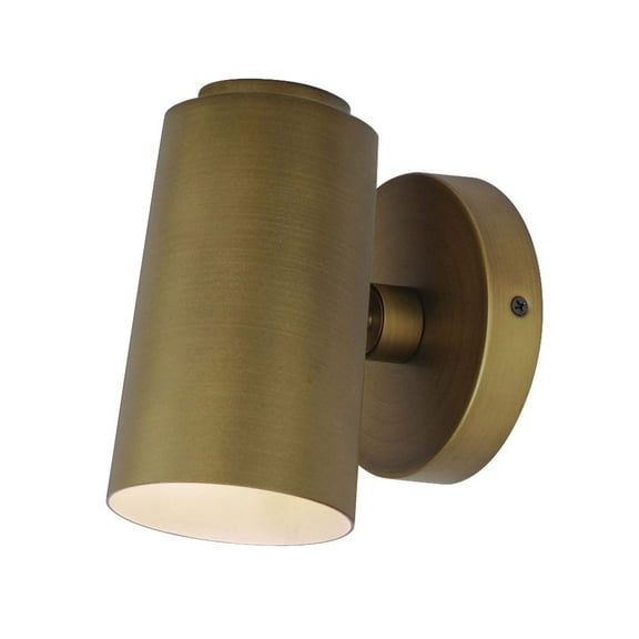 62001NAB-Maxim Lighting-Spot Light - 9W 1 LED Cylinder Outdoor Wall Mount-6.5 Inches Tall and 3.75 Inches Wide-Natural Aged Brass Finish