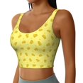 thumbnail image 2 of Fotbe Cheese 1 Sujetador Deportivo Largo sin Aros para Mujer con Almohadillas y Soporte Medio, Transpirable y Absorbente, Camiseta Tipo Chaleco o Tank Top-Large, 2 of 8