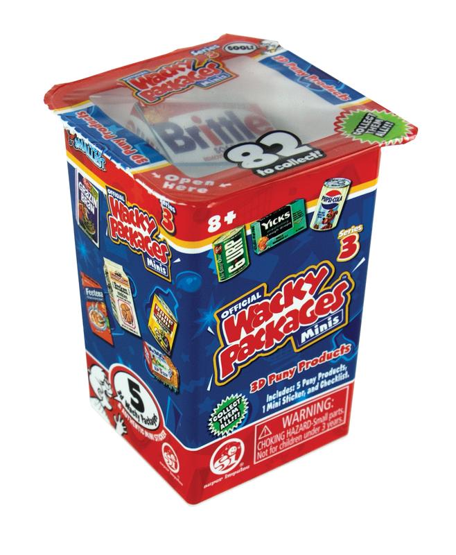 Super Impulse Wacky Packages Minis – Novelty & Gag Toys for Children Ages 6 and above