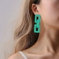 thumbnail image 5 of Daolelai French Solid Color Acrylic Vintage Earrings, 5 of 5