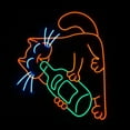 thumbnail image 3 of Handmadetneonsign Cat Beer Neon Sign, Drinking Cat Led Neon Sign Wall Art Decor, Party Business Bedroom Wall Decor, 3 of 5