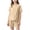 Beige, variant on 2 PC Girls Homewear Set Soft Linen-Like Short Sleeve Crew Neck T-Shirt and Elastic Waist Shorts Breathable Casual Outfit for Teens 11-18 Years