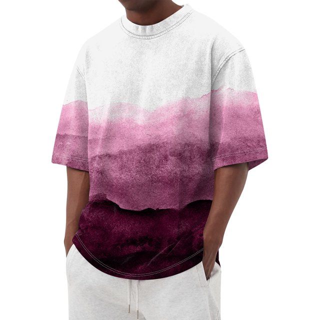 Men's T-shirt T-shirts Graphic Text Pool3D Printing Street Casual Short Sleeve Printed Clothing Basic S