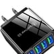 thumbnail image 3 of Q4 5.1A QC3.0 Cargador de teléfono de carga rápida 4USB Adaptador de corriente (Negro EE. UU.), 3 of 6