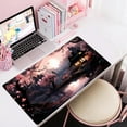 thumbnail image 3 of Japan Sakura Blooms Desk Mat Japanese Mouse Pad Large Cute Black Pink Aesthetic Desk Pad Gaming Mousepad Extended XXL Keyboard Mat Computer Laptop Mouse Desktop Mat 31.5''''X15.7'''' Desk Decor, 3 of 6