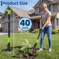 thumbnail image 2 of Lumiparty Stand Up Weed Puller with 4-Claw Steel Head, 40-Inch Long Handle Manual Weed Remover Tool for Lawn and Garden, Green, 2 of 9
