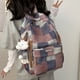 thumbnail image 4 of Mochila Denim Preppy Estudiantes Portátil para La Escuela Viajes Al Aire Libre, 4 of 8