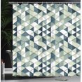 thumbnail image 3 of Ambesonne Geometric Shower Curtain, Pattern of Triangle Print, 69"Wx70"L, Pale Green, 3 of 4