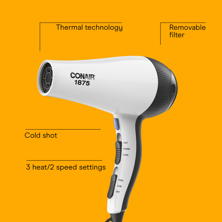 Conair Style & Shine Hair Dryer, 1875 Watts, Diffuser