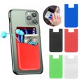 thumbnail image 2 of Naierhg Adhesive Silicone Phone Back Cover Credit Card Purse Pocket Green, 2 of 8