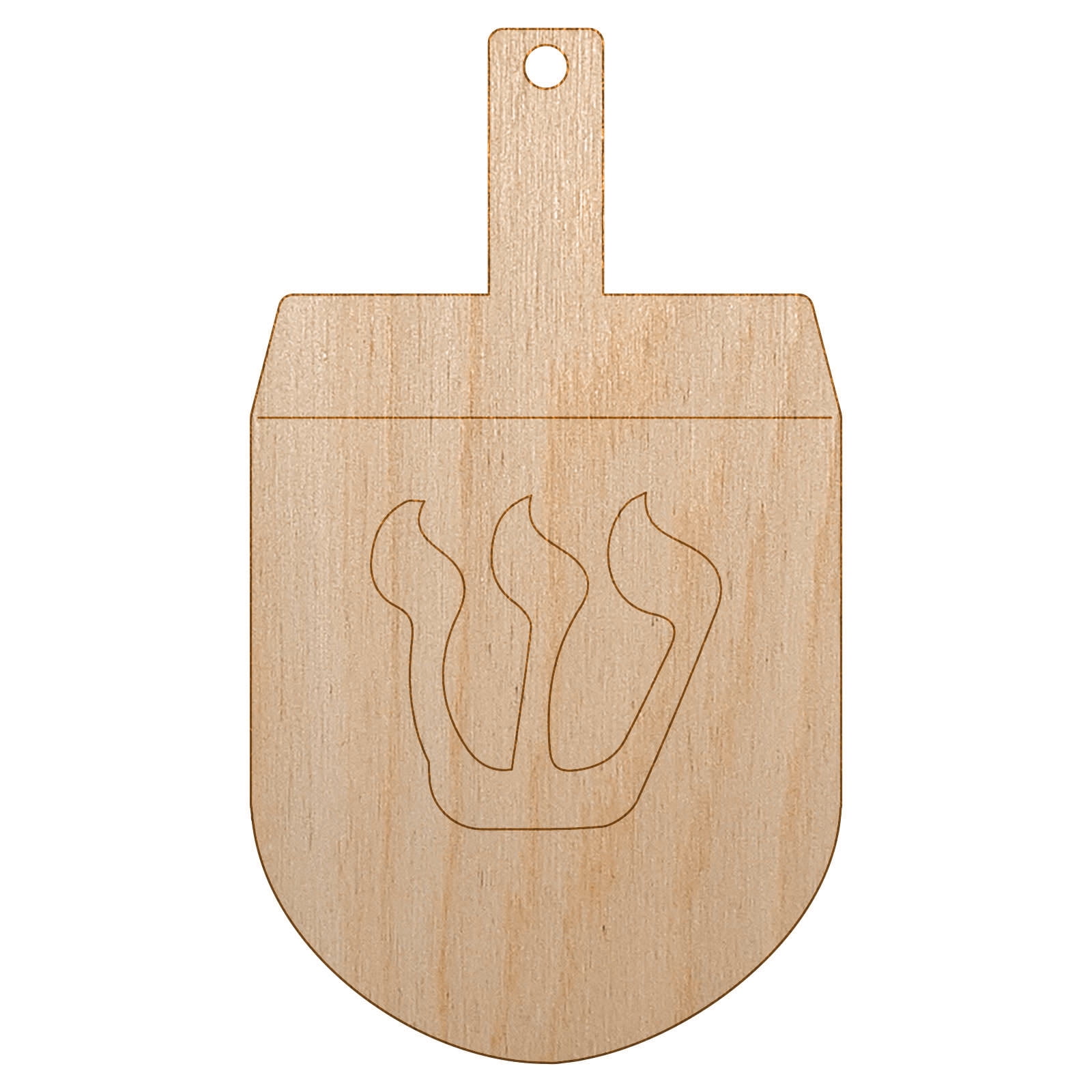 Dreidel Dreidl Jewish Hanukkah Wood Holiday Christmas Tree Ornament