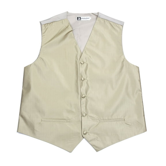 Men's Solid Formal Vest Light Olive for Tuxedo and Suit