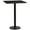 Black, variant on Emma + Oliver 30" Square Mahogany Laminate Bar Table Top-18"RD Base