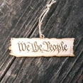 thumbnail image 5 of Ornament - We the People - Raw Wood 5x2in, 5 of 8