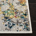 thumbnail image 3 of SAFAVIEH Madison Nita Vintage Floral Runner Rug, Grey/Gold, 2'2" x 14', 3 of 9