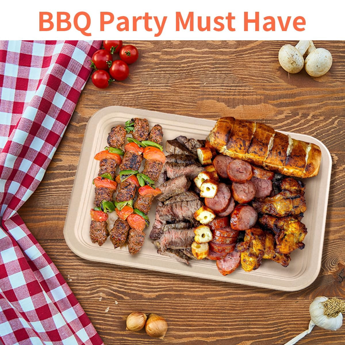 50 Pack 14 Inch Disposable Crawfish Trays Large Paper Plates 14 Food For Seafood Lobster Crab Bbq  Boil Party Supplies