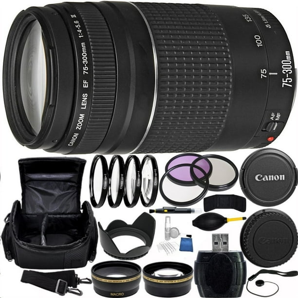 Canon Ef 75 300mm F 4 5 6 Iii Lens Bundle With Manufacturer Accessories Accessory Kit
