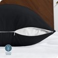 thumbnail image 4 of Bare Home Funda de Almohada Corporal - Cierre de Cremallera - Ultra Suave - Doble Cepillado - Negro, 4 of 8