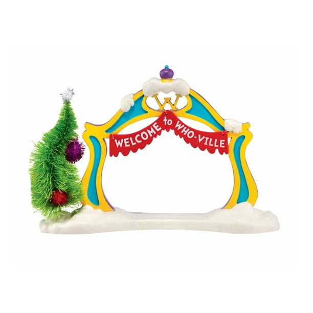 Department 56 Department 56 Dr. Seuss The Grinch Who-Ville Welcome Arch  Christmas Figurine #4043418
