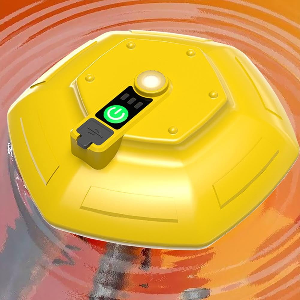 Floating Live Bait Aerator for Bait Bucket,IPX7 Waterproof Ultra-Quiet Floating Bubbler,3000MAH Rechargeable Charging Portable Oxygen Pump,for Kayak,Shore and Boat Fishing,Fish Tank,Pond and Aquarium