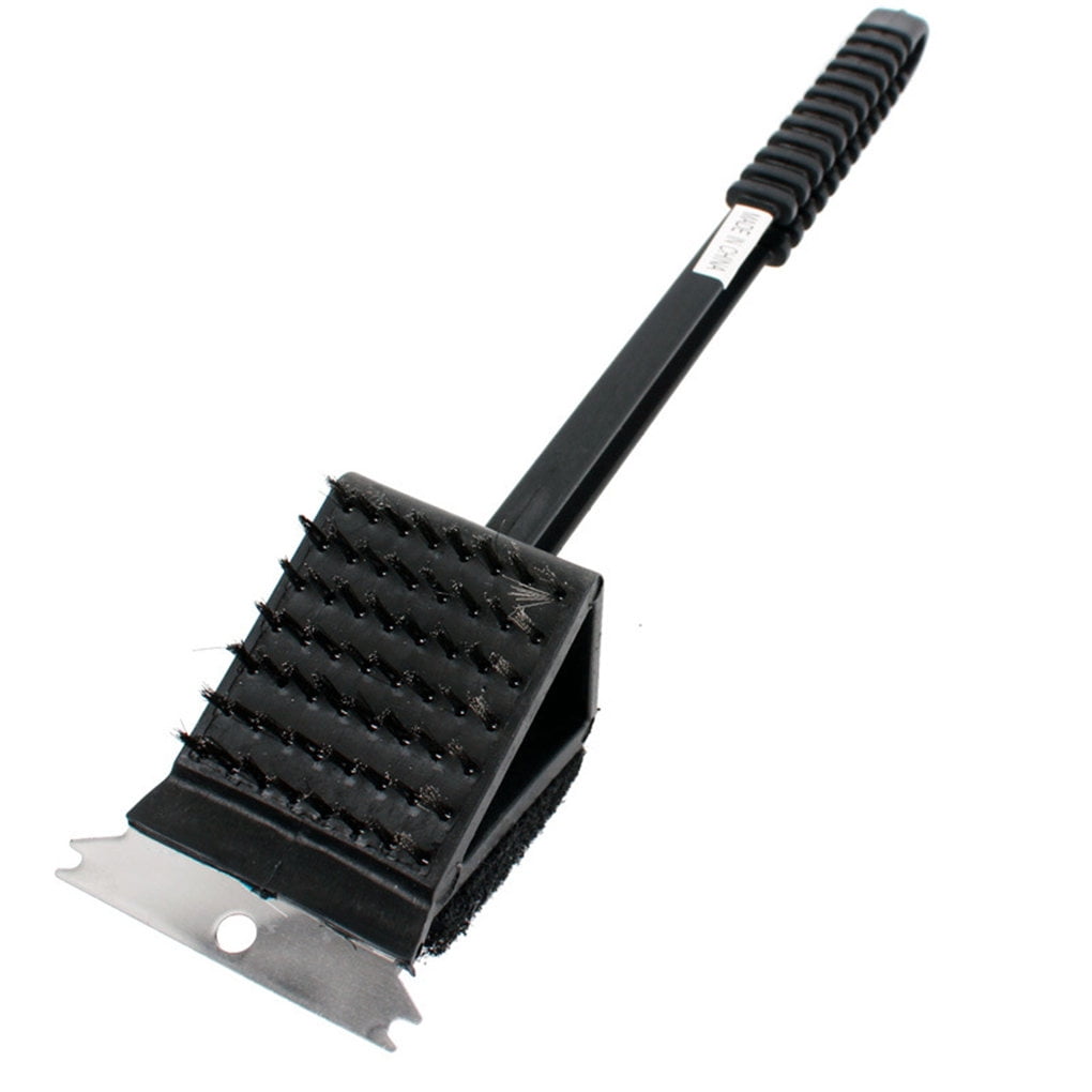 Long Handle Grill Scraper Stainless Steel Babecue Cleaning Brush Multi Functional Barbecue Brush