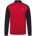 thumbnail image 2 of Men's Levelwear Red New Jersey Devils Bayou Insignia Core Quarter-Zip Pullover Top, 2 of 3