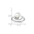 thumbnail image 3 of Sterling Silver Freshwater Cultured Pearl Heart Ring, 3 of 4