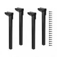 thumbnail image 4 of deevoka 4 Pieces Folding Desk Legs Durable Adjustable for Living Room Kitchen People 250mm, 4 of 9