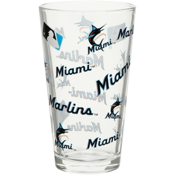 Miami Marlins Full Wrap Pint Glass