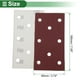 thumbnail image 4 of 70 Pcs Papel de Lija Rectangular 8 Agujeros 80 Grano Hojas de Lijado de Gancho y Bucle Universales para Reacondicionamiento Automotriz 180x95mm Óxido de Aluminio Rojo, 4 of 7