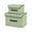 Green, variant on Btomtd 2pcs Large And Small Flip Storage Boxes Set Foldable Fabric Storage Chests with Handles for Garment and Linens Management, 20L, Coffee