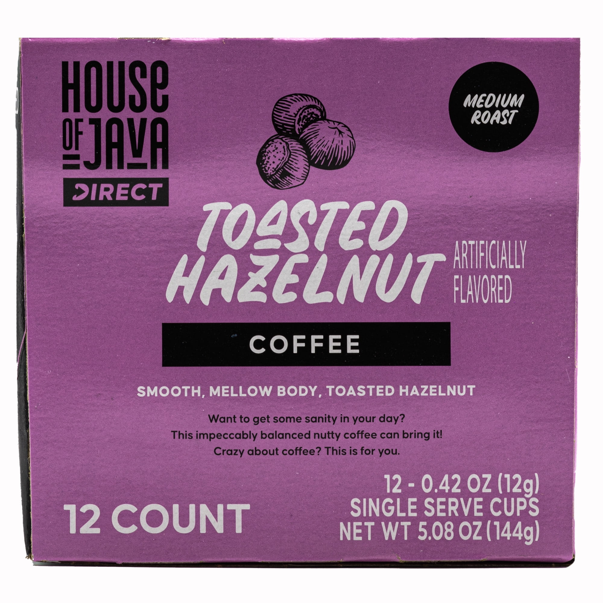 House of Java Hazelnut 12ct Pods