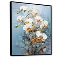 thumbnail image 2 of Designart "Elegance In Beige And Gold Orchids II" Orchids Floater Framed Canvas Art Print, 2 of 5
