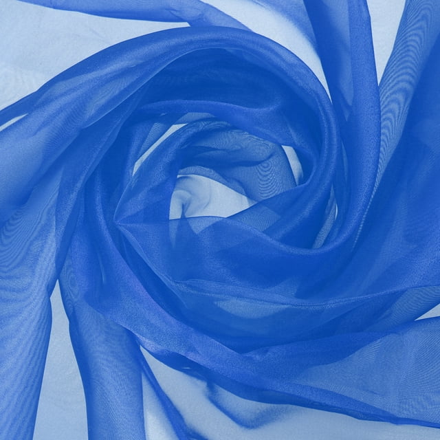 Tela de Tul de Organza Uxcell Cristal Transparente y Sedoso para Manteles de Manualidades, Azul Oscuro