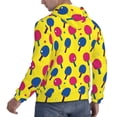 thumbnail image 6 of Sikiie Colorful Ping Pong Men's Hoodie, Essentials Hoodie, Sweatshirt, Pullover Hooded Sweatshirt for Men-Small, 6 of 7