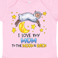 thumbnail image 4 of Inktastic I Love My Mom to the Moon and Back Cute Sheep Boys or Girls Baby Bodysuit, 4 of 5