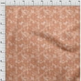 thumbnail image 3 of oneOone Cotton Poplin Rust Brown Fabric Leaves & Floral Geometric Fabric For Sewing Printed Craft Fabric By The Yard 56 Inch Wide, 3 of 4