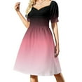 thumbnail image 3 of Black Pink White Ombre Dip Dye Look Dress Party dresses elegant guest wedding dress chic and elegant evening dress, 3 of 7