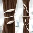 thumbnail image 4 of 2 piezas de alzapaños creativos para cortinas, alzapaños giratorios, alzapaños decorativos para cortinas, sin necesidad de taladrar (plateado), 4 of 6
