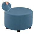 thumbnail image 5 of Ottoman covers Ottoman Covers Round Ottoman Cover Folding Stool Covers Stretch Cover for Footrest Ottoman Blue, 5 of 7