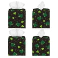 thumbnail image 2 of Tissue St. Patrick's Day8 Box Cover Holder, Square by Xecao - Leather Decorative Organizer for Tabletop, Bathroom, Car, Office, 2 of 8