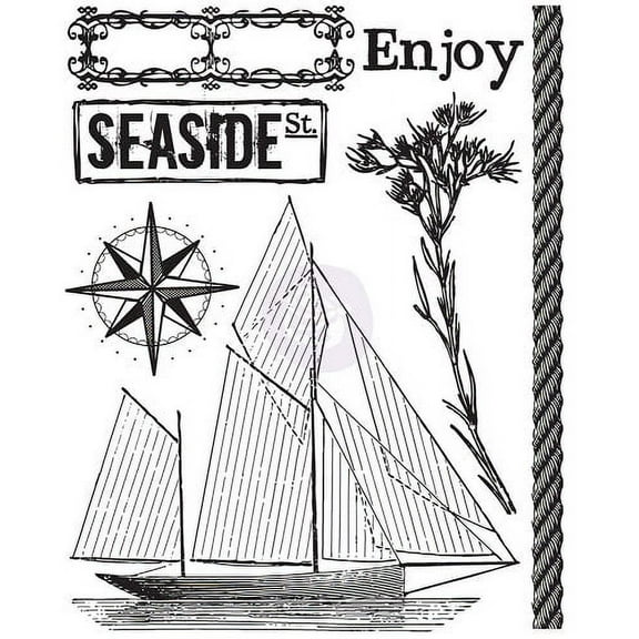PRIMA MARKETING INC (H)(C) CLEAR STAMP - SEASHORE1 UPC 655350572594