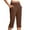 Brown, variant on Abomasnow Capri Pants for Women High Waist Stretch Work Pants Casual Golf Capris Pants with Pockets