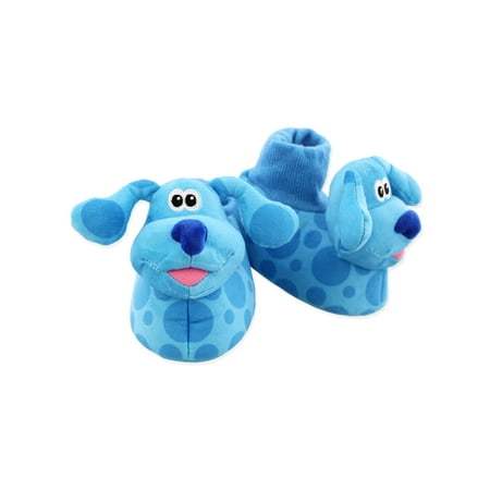 

Blue s Clues & You Blue Toddler Plush 3D Sock Top Slippers CH89308