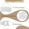 thumbnail image 3 of 6 Inch Reusable Cable Ties, 210 Pcs Adjustable Hook and Loop Fastening Cord Organizer White, 3 of 7