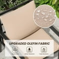 thumbnail image 5 of Farini Outdoor conversation sets, 4 Pieces Metal Patio Furniture Set with 2 Single Sofas, Loveseat & Coffee Table, for Garden, Backyard, Balcony (Beige), 5 of 8