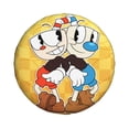 thumbnail image 2 of Adventure Cuphead Mugman Spare Tire Cover Waterproof Dust-Proof Universal Wheel Tire Cover Protector Accessories 14" 15" 16" 17", 2 of 7