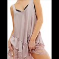 thumbnail image 1 of Vestido Mini Fluido de Encaje para Mujer, Estilo Y2K, Sin Mangas, con Espalda Descubierta, Tirantes, Camisón Corto de Cintura Baja Rosa S, 1 of 6