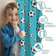 thumbnail image 3 of Kid Curtains,Soccer and Dot Blue Pattern Kid Insulated Curtains Set Of 2,Bedroom Essentials,Toddler Room Decor 42"x54", 3 of 5