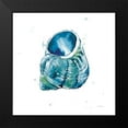 thumbnail image 2 of Robinson, Carol 12x12 Black Modern Framed Museum Art Print Titled - Blue Shell Soothe, 2 of 5